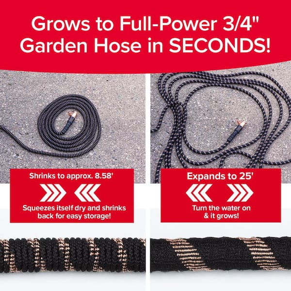 Copper Bullet 3/4 in. x 25 ft. Expandable Garden Hose with Spray Nozzle