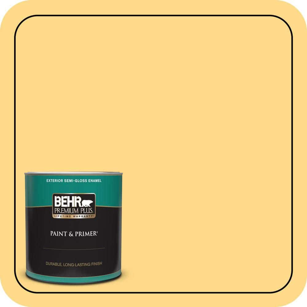 1 qt. #P280-4 Surfboard Yellow Semi-Gloss Enamel Exterior Paint & Primer price history on PriceWatchPro