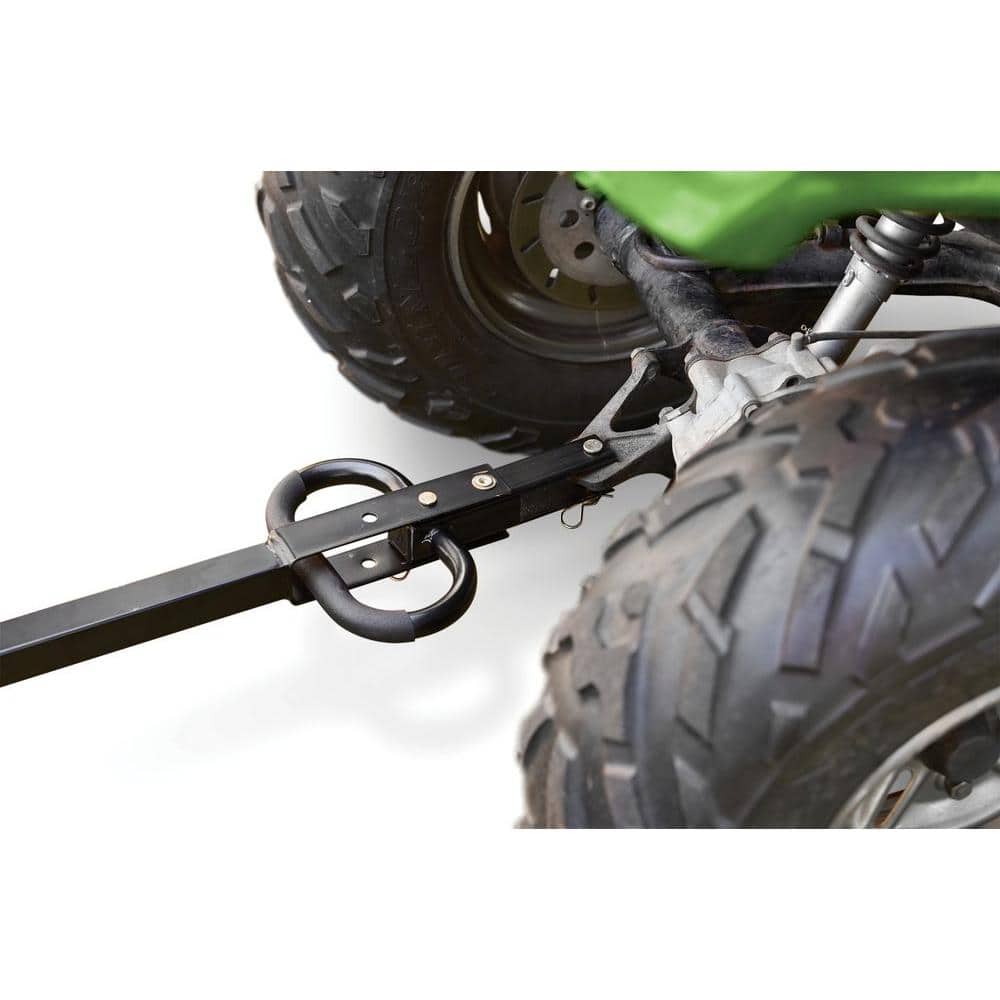 Black Heavy-Duty Steel Utility Wagon with Removable Sides