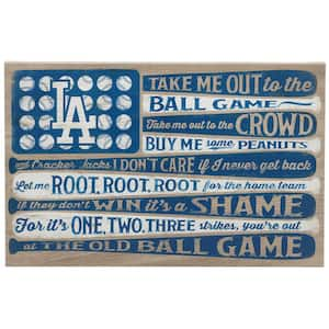 Los Angeles Dodgers Canvas Flag Wall Art