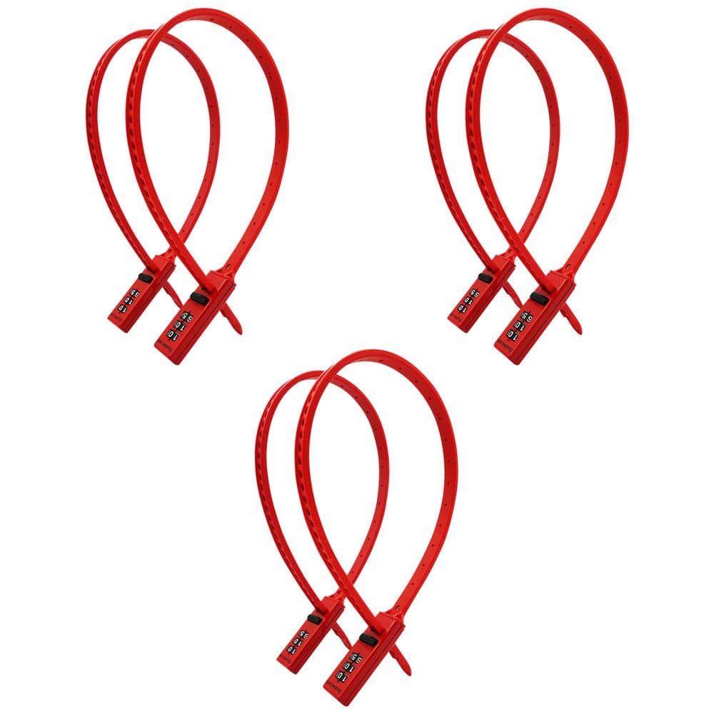 BADGER, Strap Lock Flexible Combination Zip Tie Locks 19 in. usable Heavy Duty Strap - 6-Pack price history on PriceWatchPro