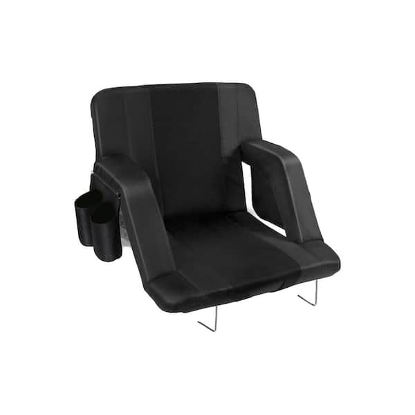 Black Oxford 3D Mesh Stitching Folding Chair with Back Support ...