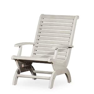 Wood Outdoor Lounge Chair in Gray