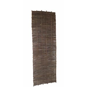 2 ft. W x 6 ft. H Willow Woven Hurdle Garden Fence Panel (2-Pack)