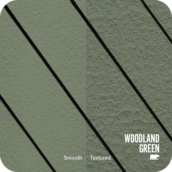 1 gal. #SC-126 Woodland Green Textured Solid Color Exterior Wood and Concrete Coating
