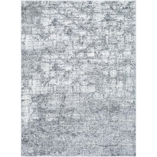 Livabliss Andorra Plus Gray/Cream Abstract 8 ft. x 10 ft. Indoor Area Rug