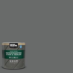 1 qt. #PPU26-02 Imperial Gray Solid Color Waterproofing Exterior Wood Stain and Sealer