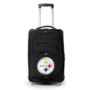 NFL Pittsburgh Steelers 21 in. Black Carry-On Rolling Softside Suitcase