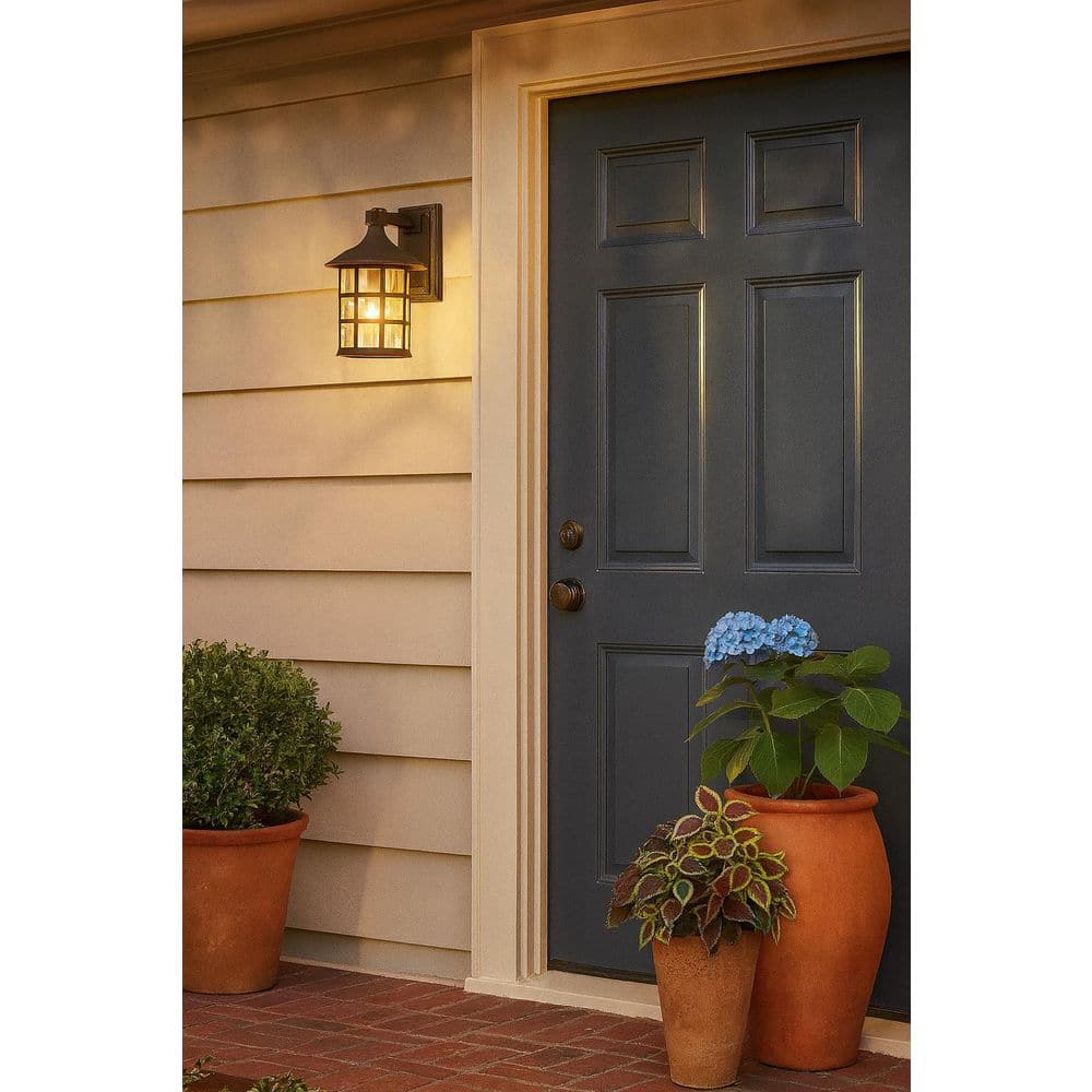 Freeport 1-Light Oil Rubbed Bronze Outdoor Wall Sconce price history on PriceWatchPro