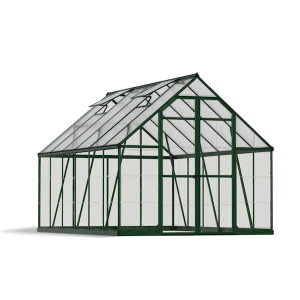 CANOPIA by PALRAM Balance 8 ft. x 12 ft. Hybrid Green/Clear DIY Greenhouse Kit