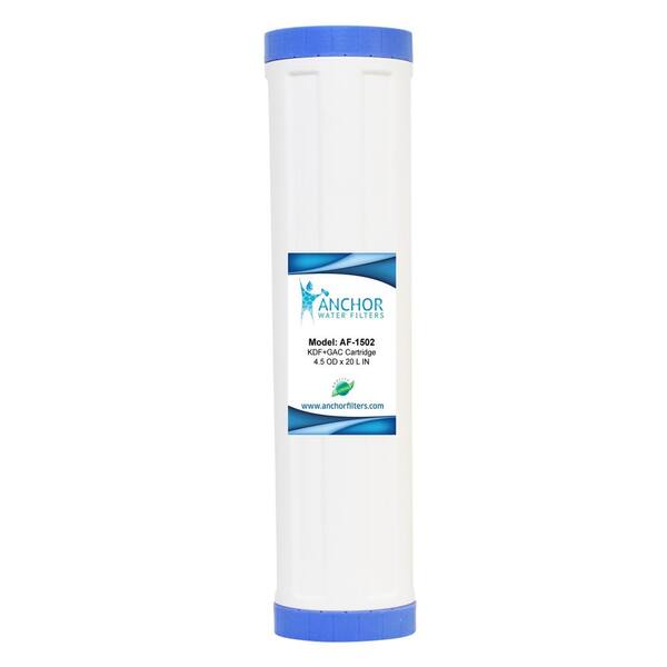 ANCHOR WATER FILTERS GAC and 4 lb. KDF Replacement Filter Cartridge for Whole House Water Filtration Systems