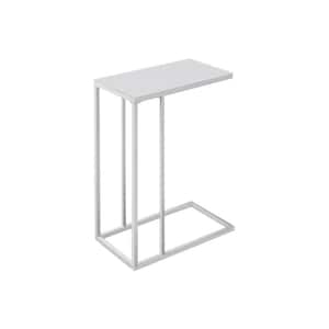 StyleWell Donnelly White C-Shaped Side Table with White Wood Top ST8008WHB  - The Home Depot