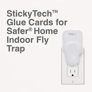 Safer Home Indoor Flying Insect Trap Refill (3 Sticky Refill Glue Cards)