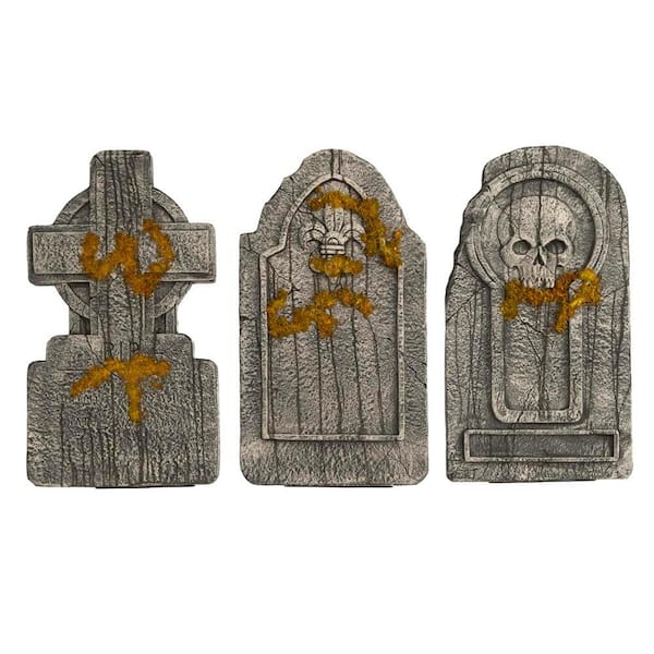 Home Accents Holiday 36 in. Graveyard Tombstones (Set of 3)5202377