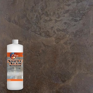 1 qt. Dark Walnut Concentrated Semi-Transparent Water Based Interior/Exterior Concrete Stain