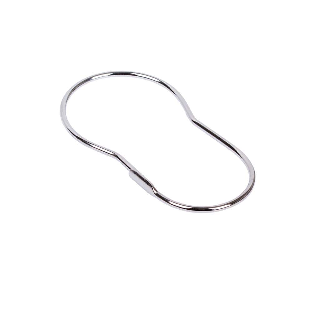 Adjustable Chrome Aluminum Curved Shower Rod, 45-72 Inches