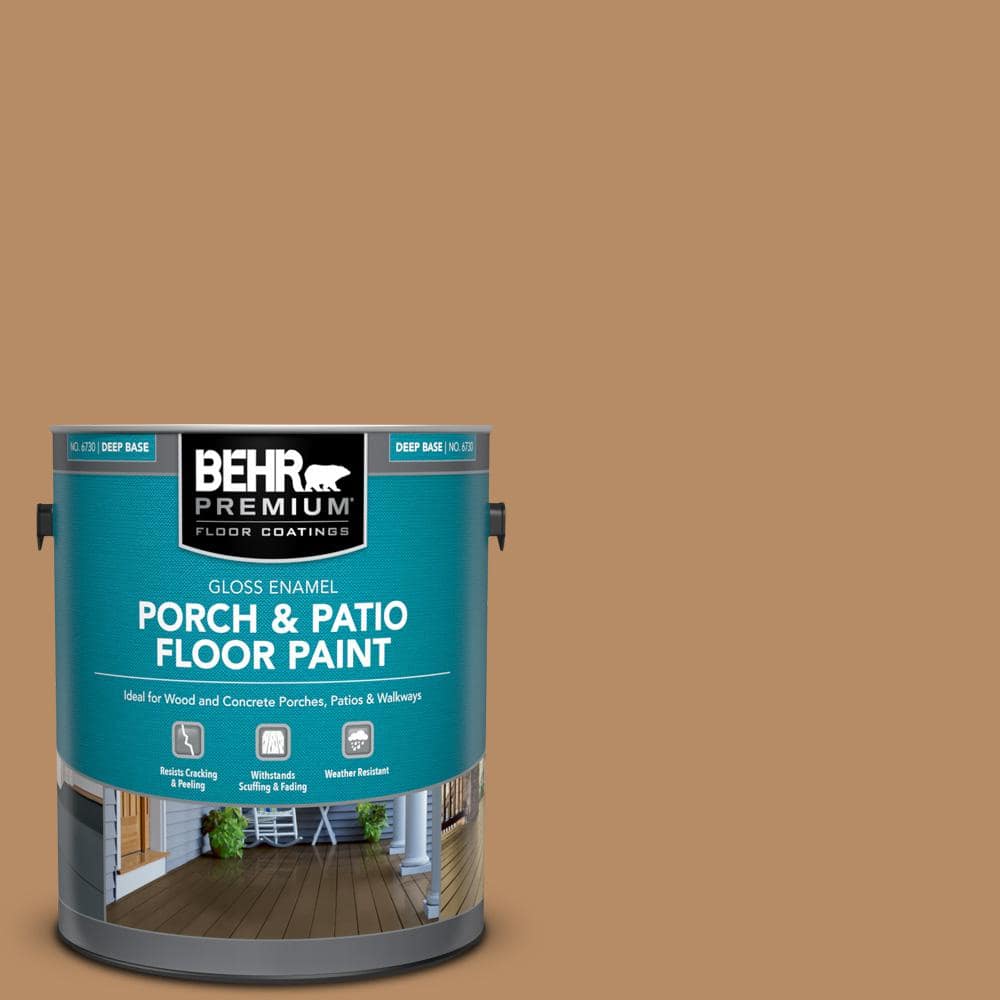 BEHR PREMIUM 1 gal. AE23 Light Oak Gloss Enamel Interior/Exterior