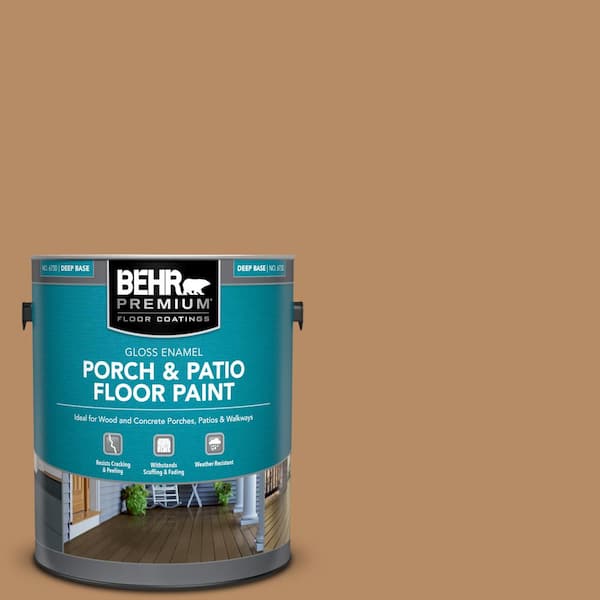 1 gal. #AE-23 Light Oak Gloss Enamel Interior/Exterior Porch and Patio Floor Paint