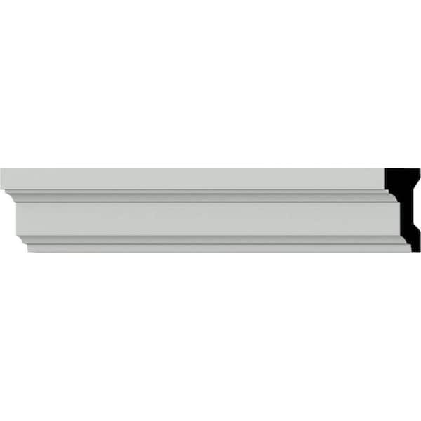 SAMPLE - 7/8 in. x 12 in. x 2 in. Urethane Monique Chair Rail Moulding