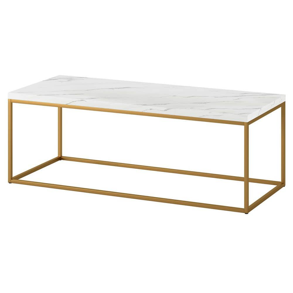 Marble and brass on sale coffee table