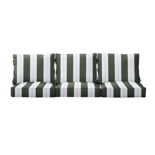 1101Design 27 in. x 23 in. Deep Seating Indoor/Outdoor Couch Cushion Set in Sunbrella Relate Ivy