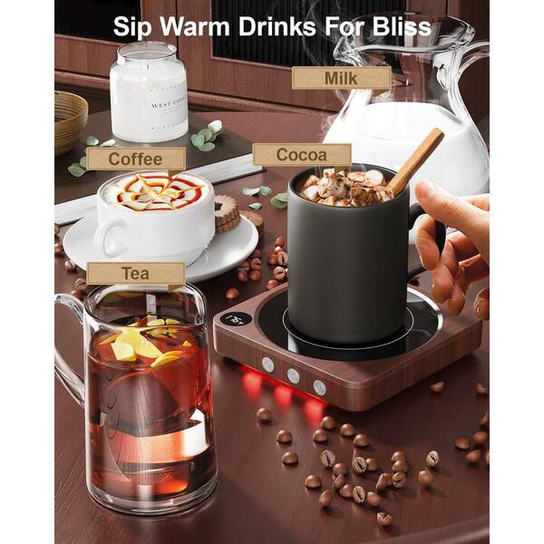 Anqtovp 36W Electric Coffee Mug Warmer with Temperature Display