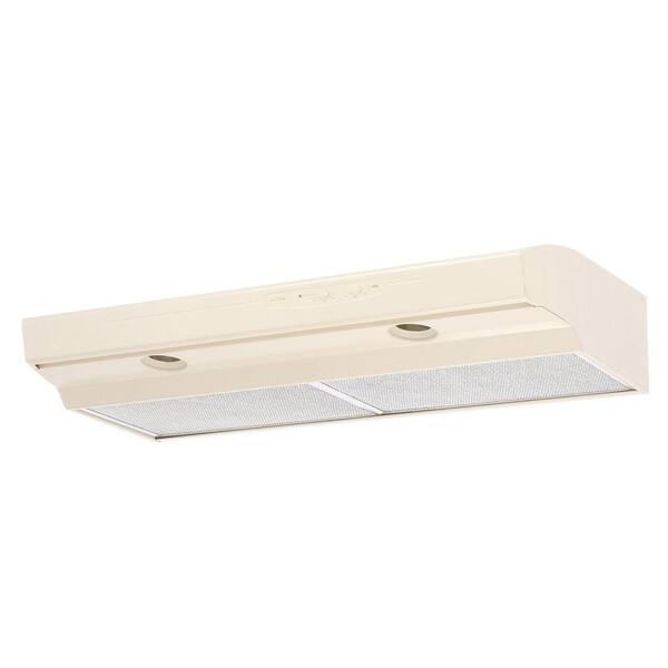 Broan-NuTone Allure I Series 42 in. Convertible Under Cabinet Range Hood with Light in Almond