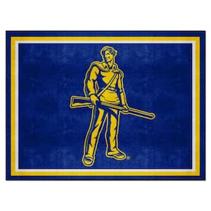 West Virginia Mountaineers Blue 8 ft. x 10 ft. Plush Area Rug