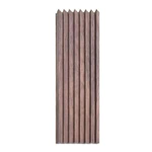 94.5 in. x 4.8 in. x 0.5 in. Acoustic Vinyl Wall Cladding Siding Board in Chestnut Brown Color (Set of 6-Piece)