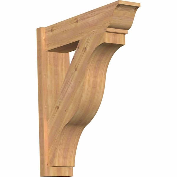 Ekena Millwork 8 in. x 34 in. x 30 in. Fuston Traditional Smooth Western Red Cedar Outlooker