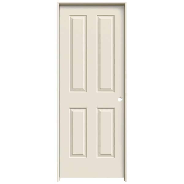 JELD-WEN 36 in. x 80 in. Coventry Primed Left-Hand Smooth Molded Composite Single Prehung Interior Door