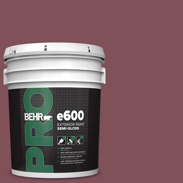 5 gal. #HDC-CL-02 Fine Burgundy Semi-Gloss Exterior Paint