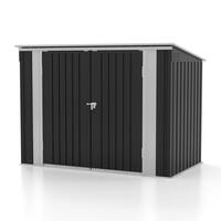 3 ft. W x 6 ft. D Horizontal Metal Shed, Outdoor Storage Shed with Double Lockable Doors (17.8 sq. ft.)