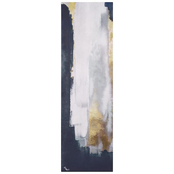 Empire Art Direct Silver Elegance I Abstract Artwork Rendered on Silver Shagreen Wrapped canvas Unframed Wall Art Sized 72 in. x 22 in.
