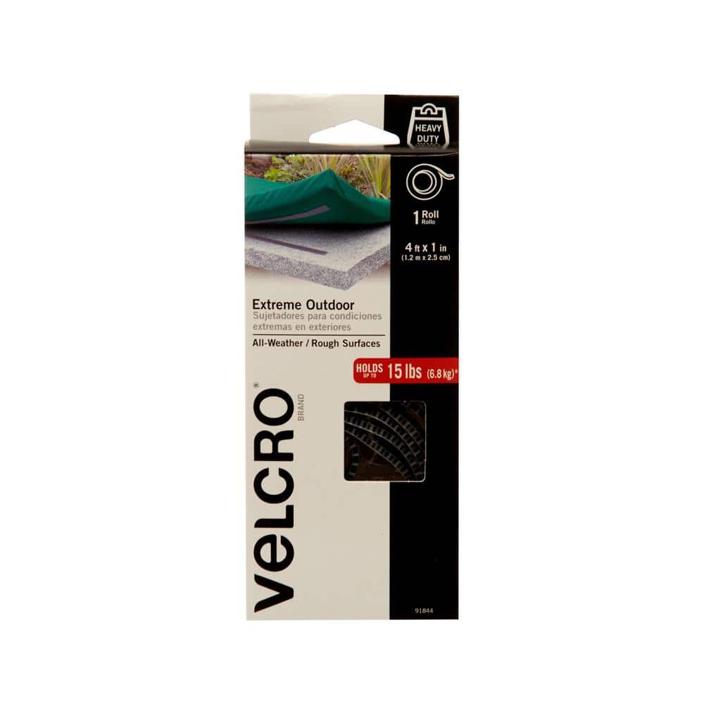 VELCRO Brand 120-in Extreme Outdoor 10Ft X 1In Roll Titanium Hook