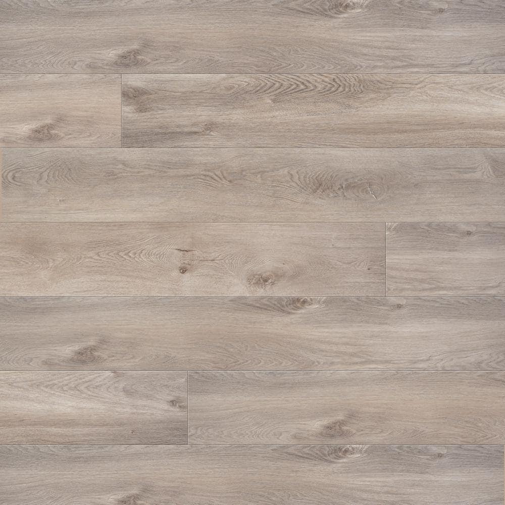 A&A Surfaces Mystic Gray 12 MIL x 9 in. x 60 in. Waterproof Click Lock Luxury Vinyl Plank Flooring (22.44 sq. ft./Case)