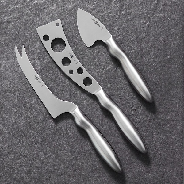 ZWILLING 3-Piece 5 in. Stainless Steel Cheese Knife Set with