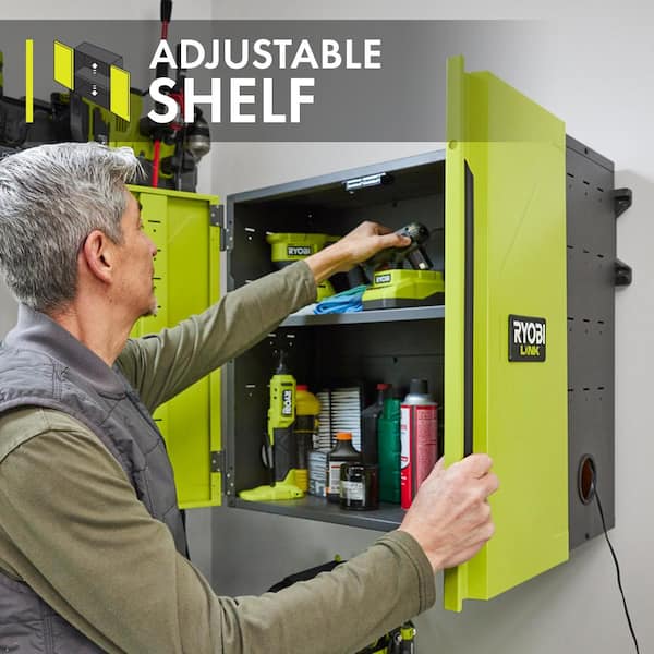 RYOBI LINK Wall Mounted Tool Storage Cabinet STM405 - The Home Depot