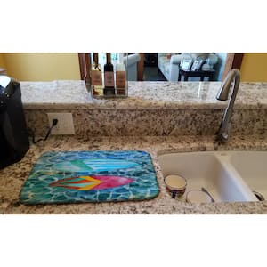 14 in. x 21 in. Surf Boards on the Water Dish Drying Mat