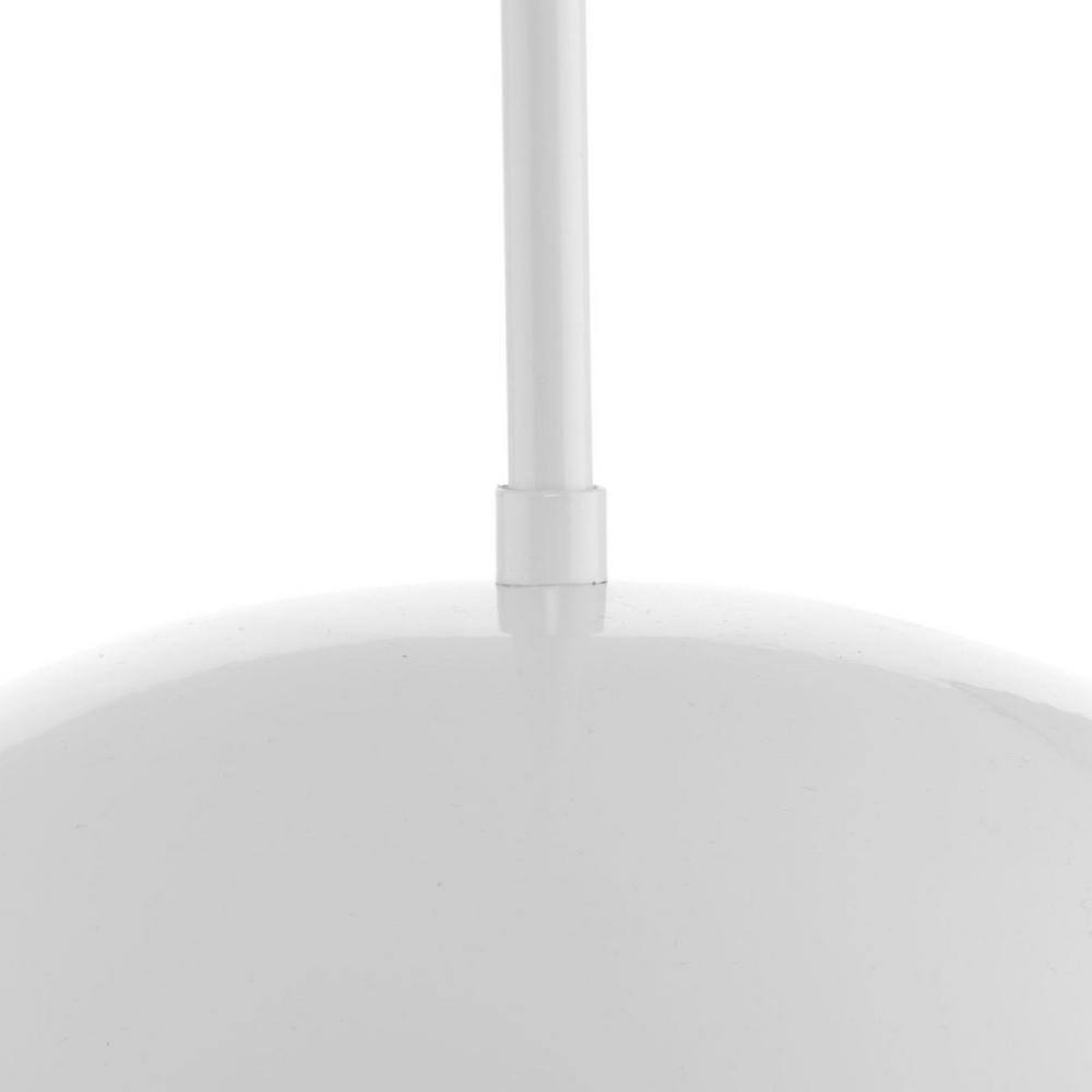 Elegant Brushed Nickel Bowl Pendant with White Dome Shade