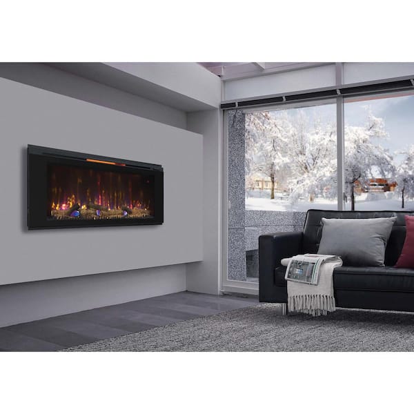 Classic Flame Helen 48 in. Wall-Mount Electric Fireplace in Black