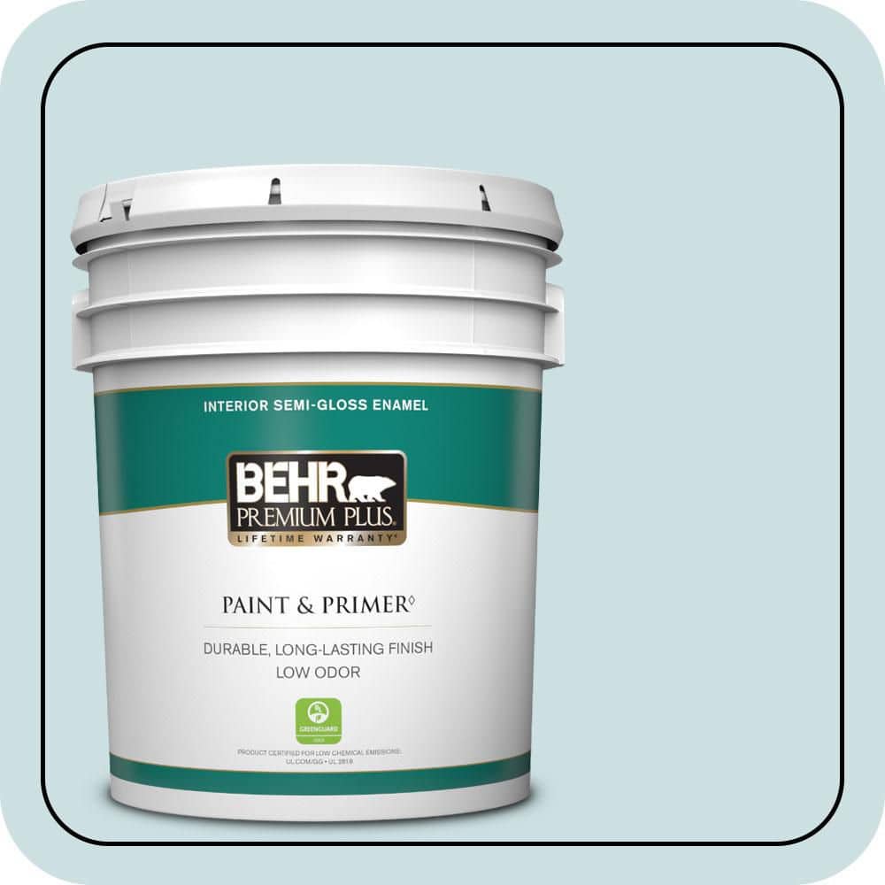 5 gal. #S450-1 Beach Foam Semi-Gloss Enamel Low Odor Interior Paint & Primer price history on PriceWatchPro