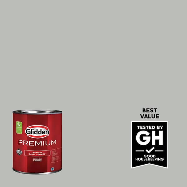 Glidden Premium 1 qt. PPG1010-3 Solstice Semi-Gloss Interior Latex Paint