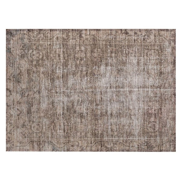 Chantille Machine Washable Indoor/Outdoor Abstract ACN1228 Brown 1 ft. 8 in. x 2 ft. 6 in. Area Rug