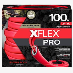 Xflex Pro 3/4 in x 100 ft. Flat Non-Kink Hose Premium Duty