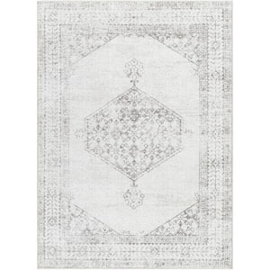 Olympic Off-White Traditional 5 ft. x 7 ft. Indoor Area Rug
