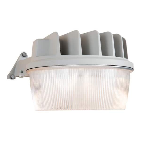 HALO AL 30-Watt Equivalent Integrated LED Gray Dusk to Dawn Area Light, 5000K