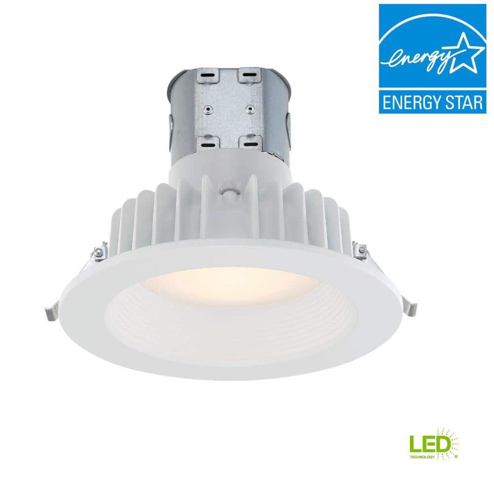 White Aluminum 6'' Dimmable Recessed Lighting Kit