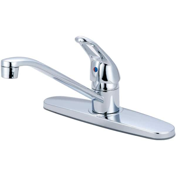 OLYMPIA Single Handle Standard Kitchen Faucet in Polished Chrome K-4170 ...