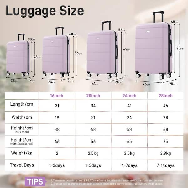 c*e様 25-26 Libelice 上のみ　 Lサイズ LIVACA 6-Piece Lightweight ABS Plastic Hardshell Luggage Set with